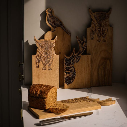 Selbrae House Framed Oak Serving Board - Medium - Stag