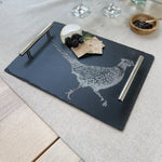 Selbrae House Slate Serving Tray - Medium - Pheasant - Gift Boxed