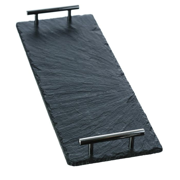 Selbrae House Slate Serving Tray - Small - Plain Handles - Gift Boxed
