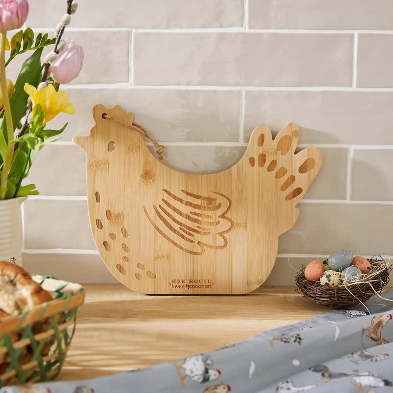 Cooksmart Hen House Lane Bamboo Hen Board