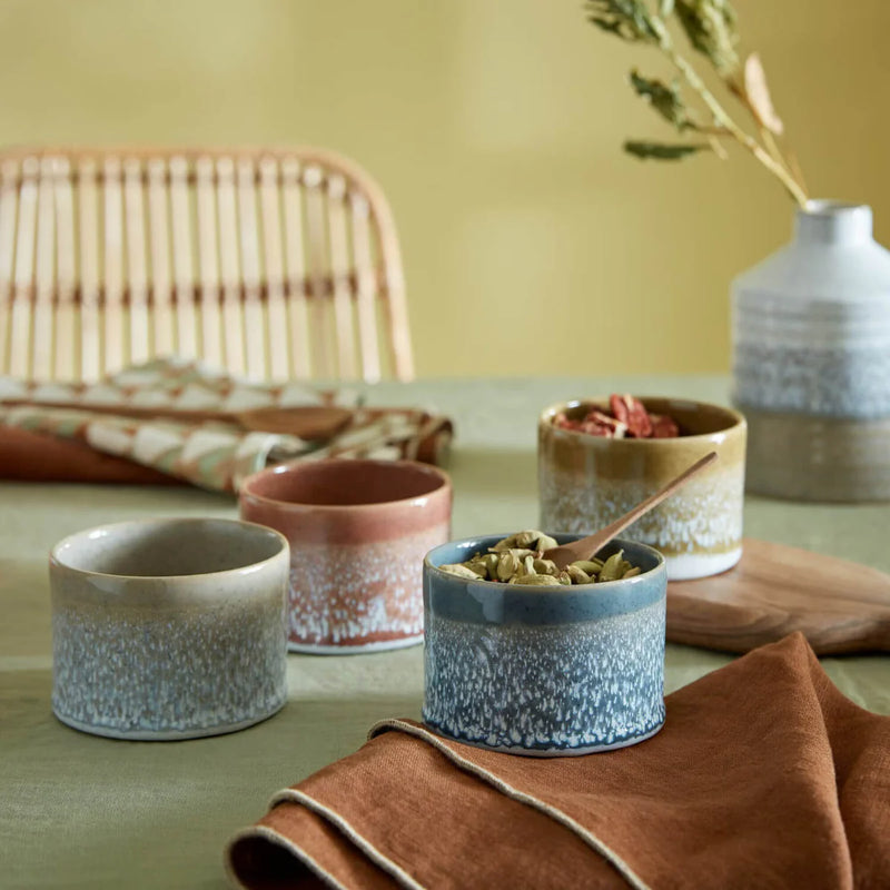 DENBY KILN ACCENTS SLATE SMALL ROUND SUGAR POT