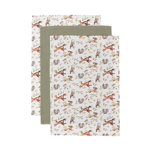 Cooksmart - Forest Fable, 3 pack Tea Towels