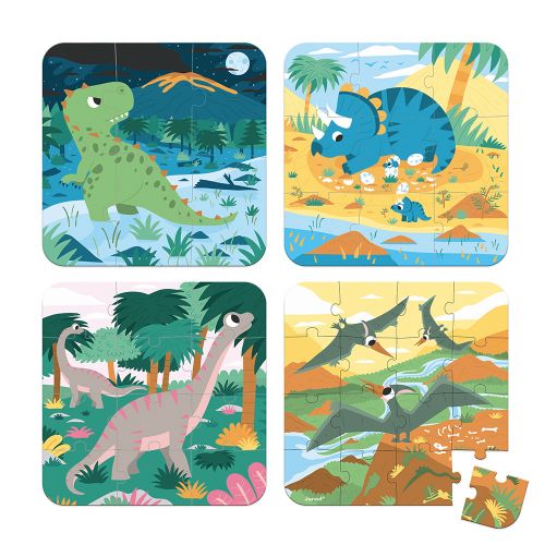 Jonod 4 Puzzles Dinosaurs Jigsaw