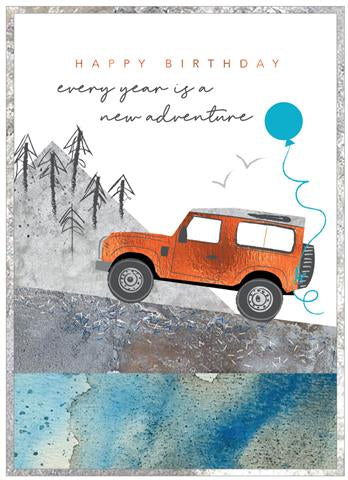 Cinnamon Aitch Cobalt LandRover Card
