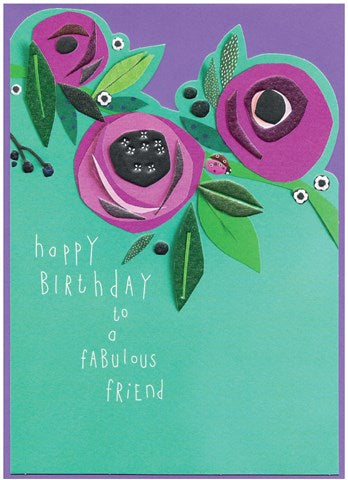 Cinnamon Aitch Card Gypsy happy birthday to a fabulous friend
