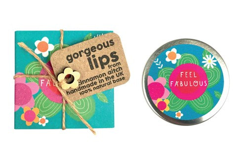 Cinnamon Aitch Lip balm feel fabulous raspberry and vanilla