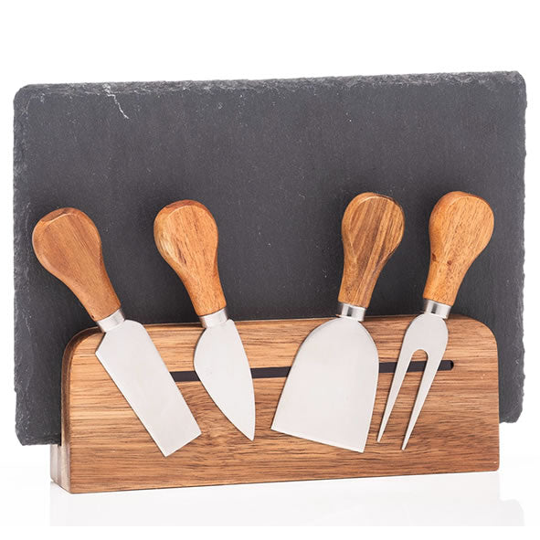 Newgrange 4pc Cheese Slate Cutting Board