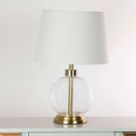 Tara Bella Glass Lamp Gold 45cm