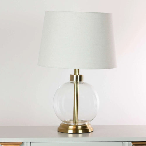 Tara Bella Glass Lamp Gold 45cm