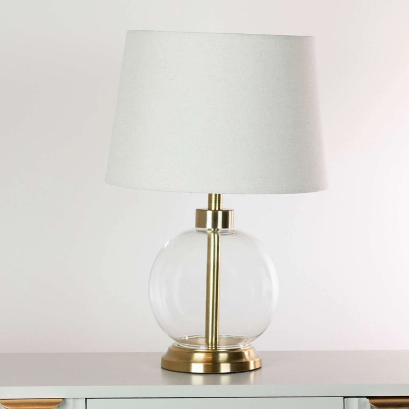 Tara Bella Glass Lamp Gold 45cm