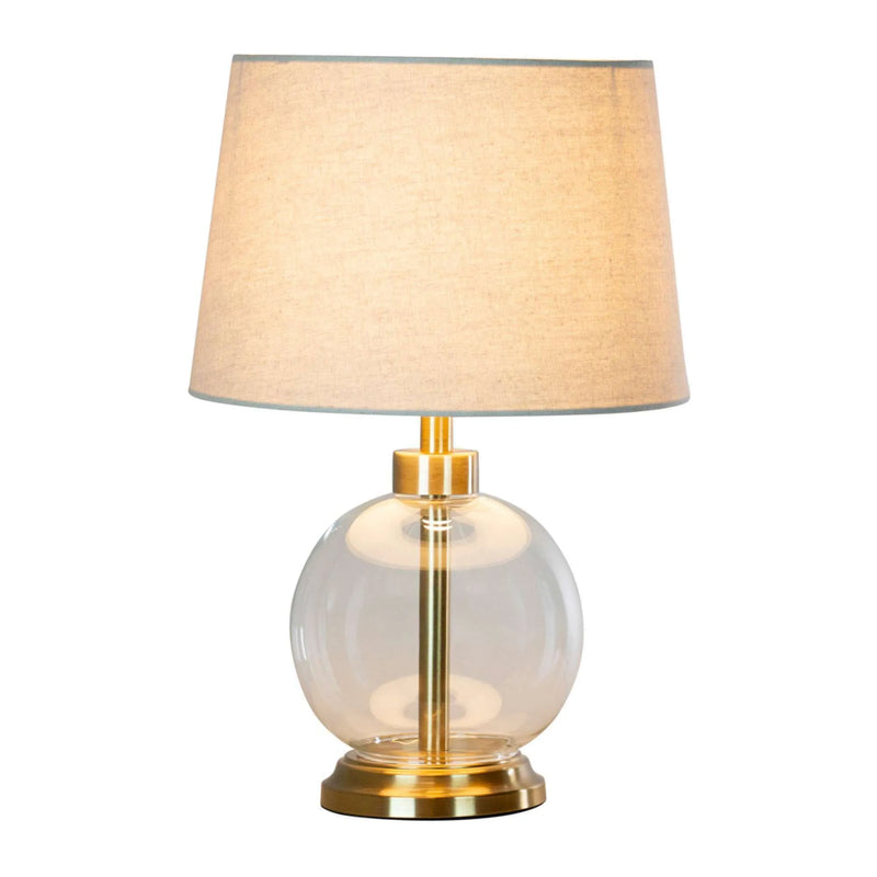 Tara Bella Glass Lamp Gold 45cm