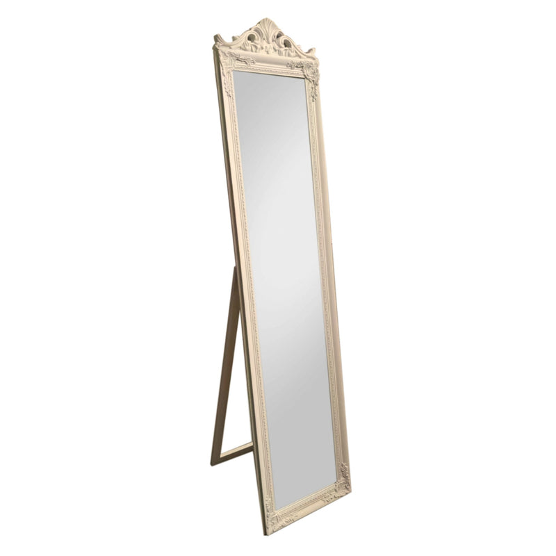 Tara Chateau Cheval Mirror Biscuit 40 x 172cm