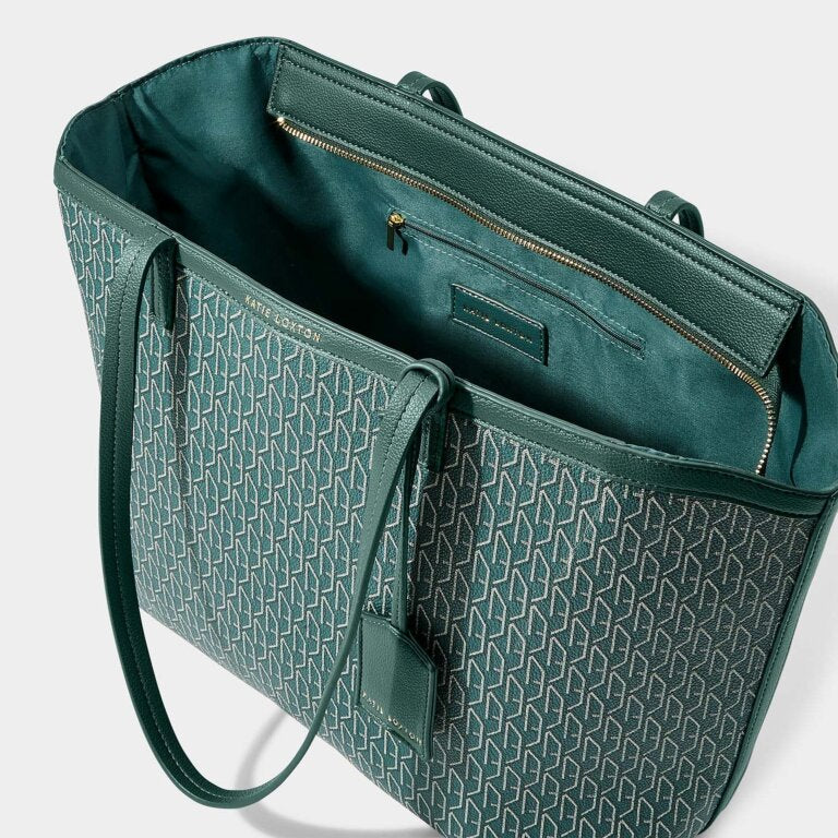 Katie Loxton Signature Tote Bag Emerald Green