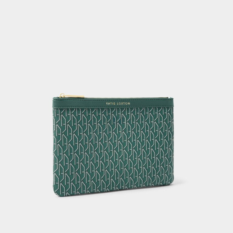 Katie Loxton Signature Pouch Emerald Green