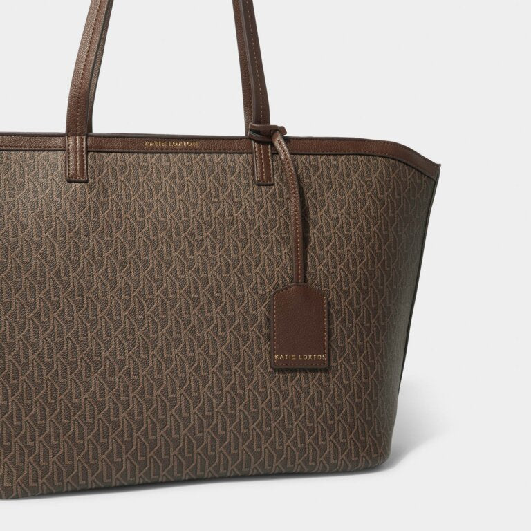 Katie Loxton Signature Tote Bag Chocolate