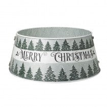 Heaven Sends Grey Merry Christmas Tree Skirt Base
