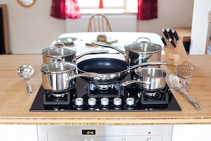 Stellar 7000, 5 Piece Draining Saucepan Set