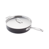 Stellar 6000 28cm Non Stick Saute Pan With Lid Hard Anodised