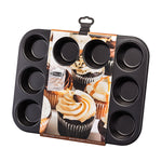 Stellar Bakeware 12 Cup Cupcake/Muffin Tin, Cup Size 6.5 x 3cm, Non-Stick