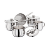 Stellar 1000 Deep 5 piece saucepan set with Multi Steamer