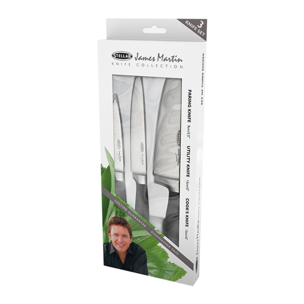 Stellar James Martin, IJ 3 Piece Knife Set IJ342
