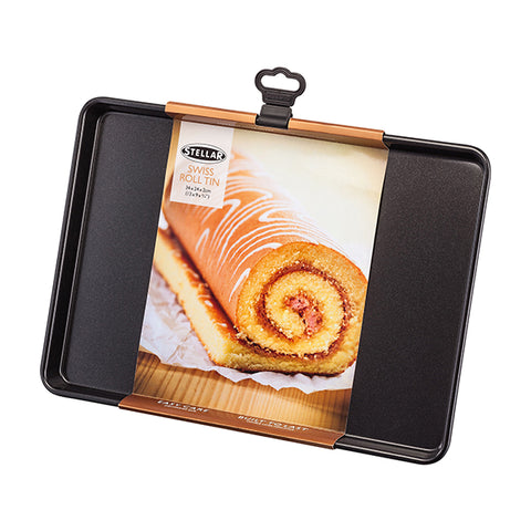 Stellar Bakeware 33 x 23 x 2cm Swiss Roll Tin, Non-Stick