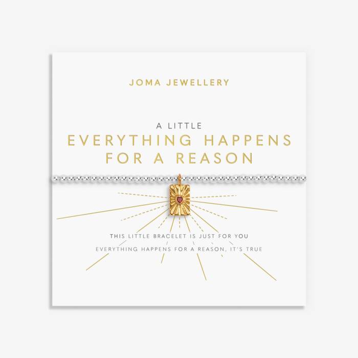 Joma Everything Happens For A Reason Silver &Gold 9022