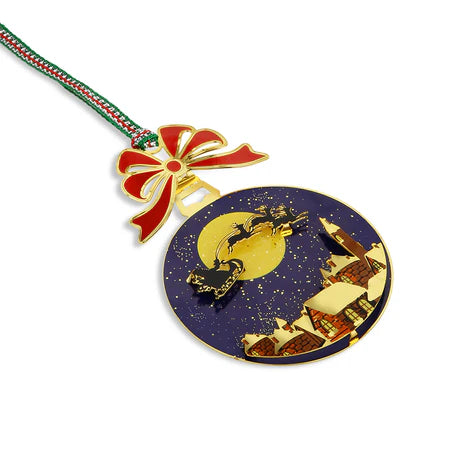 Newbridge Gold Plated Santa Sleigh Christmas Tree Decoration