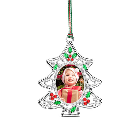 Newbridge Holly Christmas Tree Photoframe Decoration