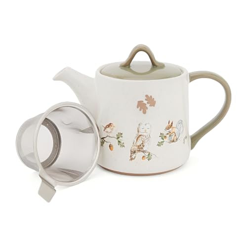Cooksmart Forest Fable - Ceramic Teapot with Infuser