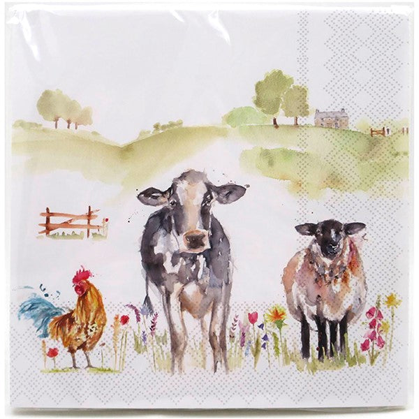 JD Farmyard Napkins Pack of 20