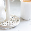 KC MUG TREE 6 HOOK CAST IRON Cream