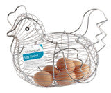 KC LARGE CHICKEN BASKET CHROME PLATED WIRE