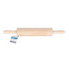 KitchenCraft Beech Wood Revolving 44cm Rolling Pin
