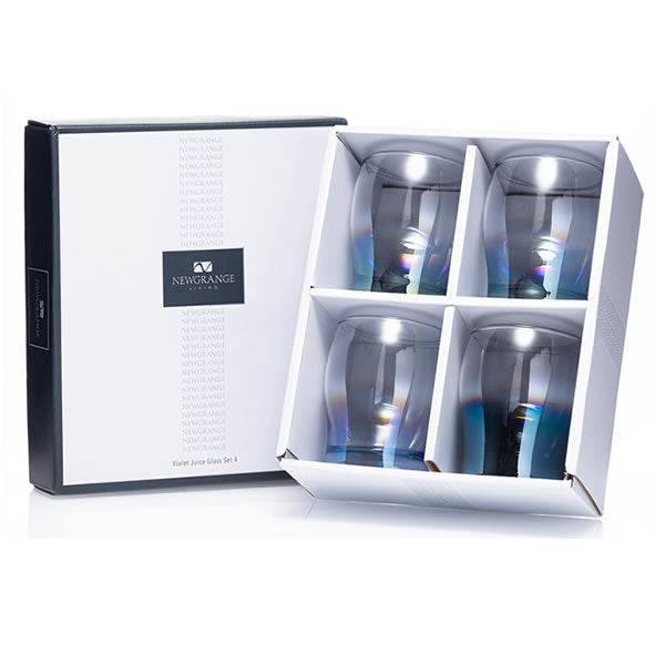 Newgrange Voilet Lustre Juice Glasses set of 4