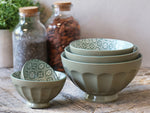 Chic Antique Arés Latte Bowl w. pattern set of 5
H9/D15.5 cm olive