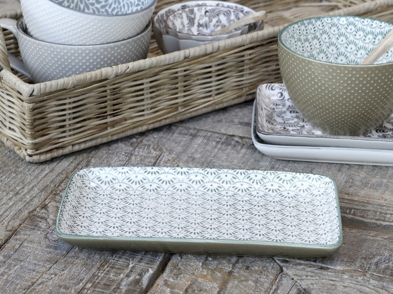 Chic Ant Arés Plate w. pattern
H2/L20.5/W11 cm verte