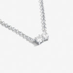 Joma Jewellery 7299 - Love From Your Little Ones 'Two' Necklace In Silver Plating