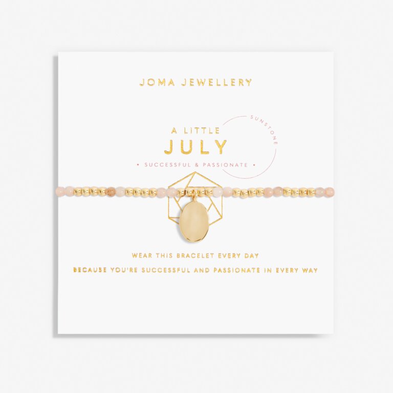 Joma Jewellery 6138 - July A Little Birthstone Gold Bracelet