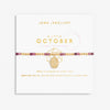 Joma Jewellery 6141 - October A Little Birthstone Gold Bracelet