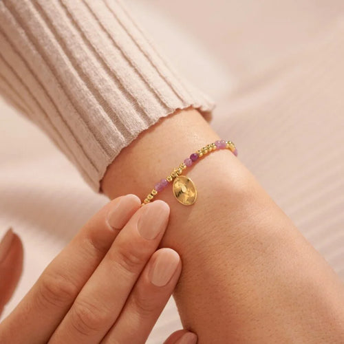 Joma Jewellery 6141 - October A Little Birthstone Gold Bracelet