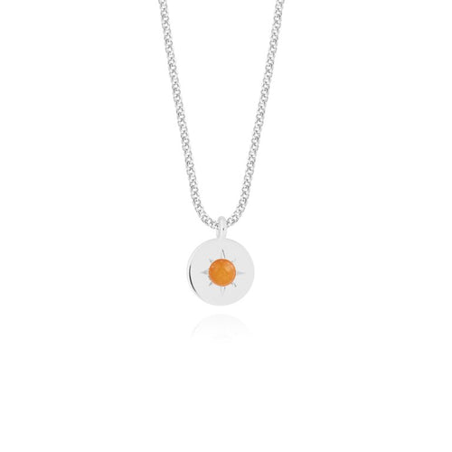 Joma Jewellery  4660 - Birthstone A Little Necklace July Sunstone