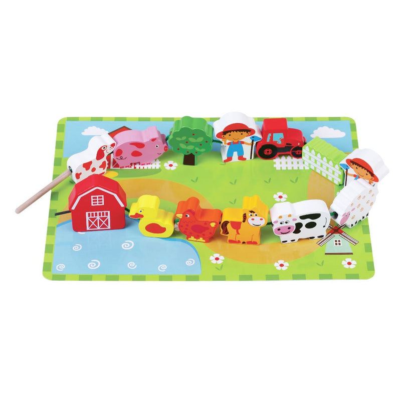 Inside Out Toys FARM LACING GAME