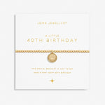 Joma A Little '40th Birthday' Bracelet In Gold 6990