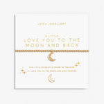 Joma Gold A Little 'Love You To The Moon And Back' Bracelet 6186