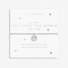 Joma A Little 'You Mean The World To Me' Bracelet In Silver Plating 7016