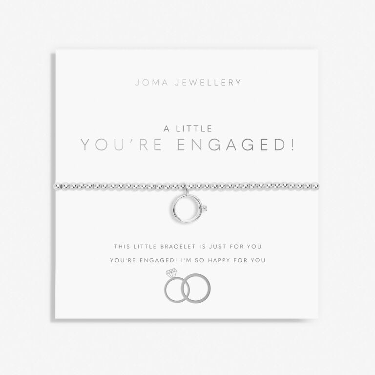 Joma A Little 'You're Engaged' Bracelet In Silver Plating 7002