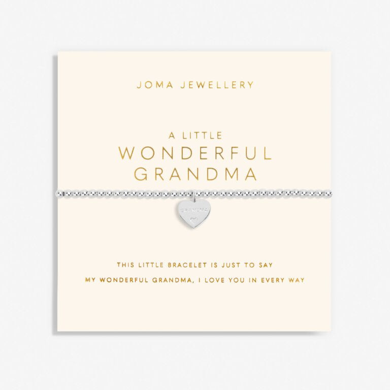 Joma A Little 'Wonderful Grandma' Bracelet In Silver Plating