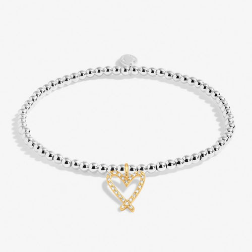 Joma A Little 'Be Bold Be Brave Be Beautiful' Bracelet In Silver And Gold Plating