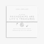 Joma A Little 'Friendships Are Life's Treasures' Bracelet In Silver Plating